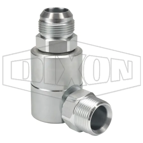 Super Swivels® Male JIC 37° x Male NPTF 90° Elbow