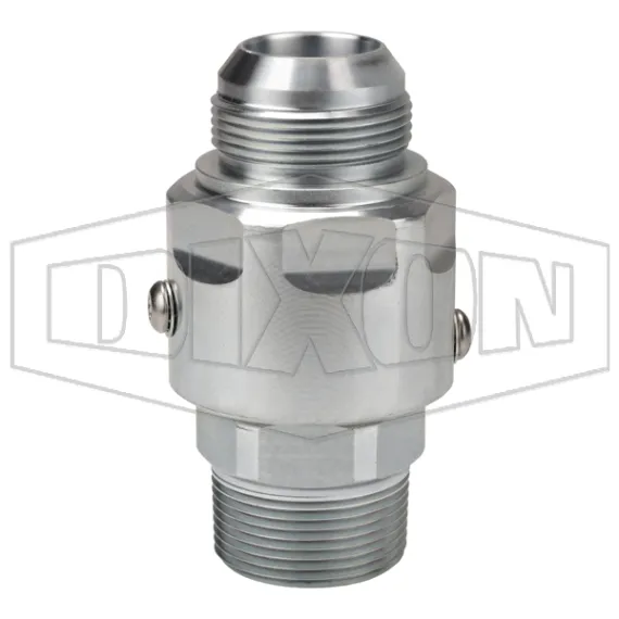 Super Swivels® Male NPTF x Male JIC 37° Inline Swivel