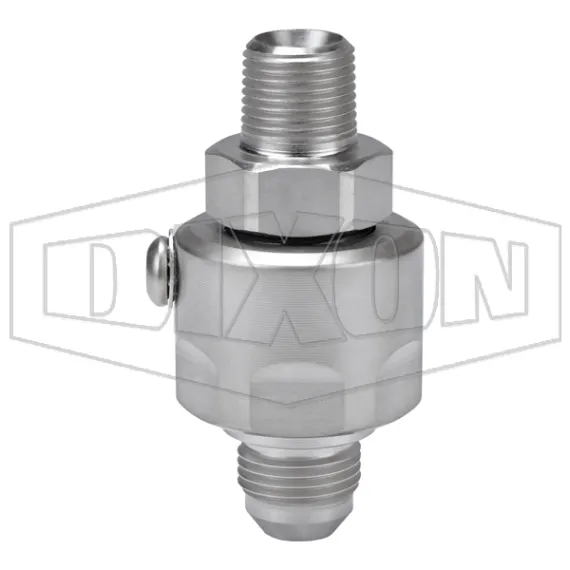 Super Swivels® Male NPTF x Male JIC 37° Inline Swivel