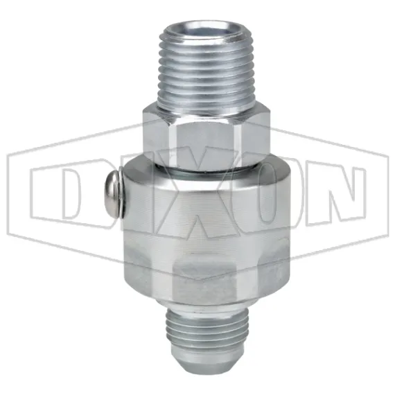 Super Swivels® Male NPTF x Male JIC 37° Inline Swivel