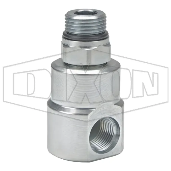 Super Swivels® Male ORB x Female ORB 90° Straight Inline Swivel