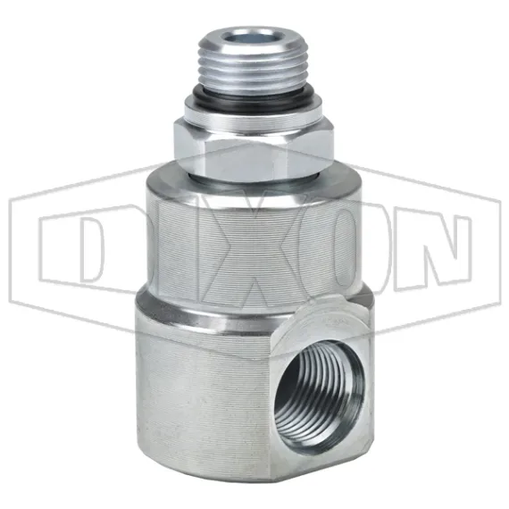 Super Swivels® Male ORB x Female ORB 90° Straight Inline Swivel