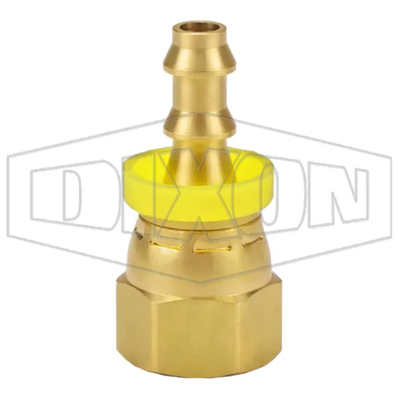 Female 37° JIC Swivel x Push-on Hose Barb