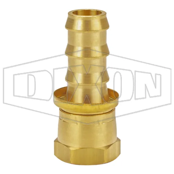 Female 45°SAE/37°JIC Swivel x Push-on Hose Barb