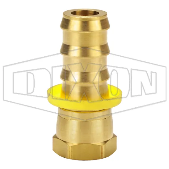 Female 45°SAE/37°JIC Swivel x Push-on Hose Barb