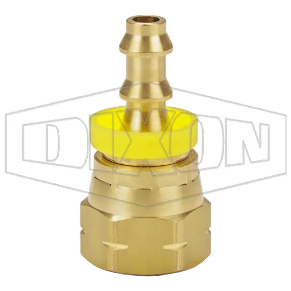 Female 45° SAE Swivel x Push-on Hose Barb