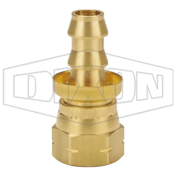 Female 45° SAE Swivel x Push-on Hose Barb