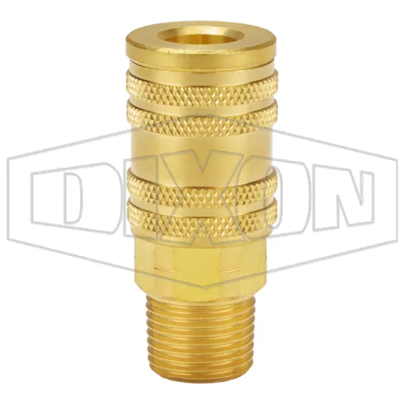M-Series ARO Pneumatic Manual Male Threaded Coupler