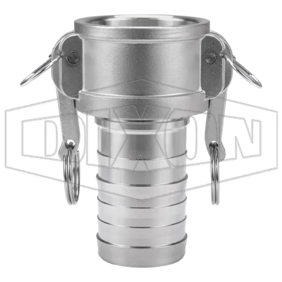 Global Crimp Style Cam & Groove Type C Coupler x Hose Shank