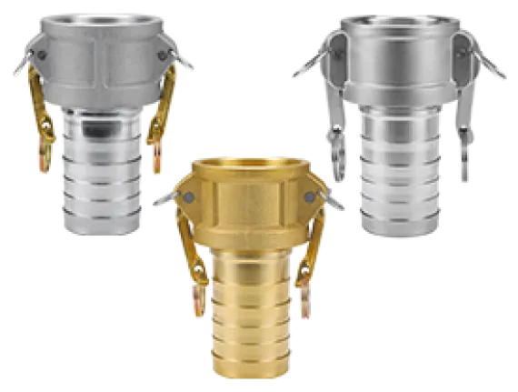 Global Crimp Style Cam & Groove Type C Coupler x Hose Shank