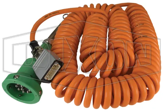 API Thermistor Plug w/30' Coiled Cable 13 Pin,4J, Canada w/AL D-Connector Breakaway