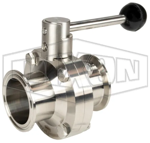 B5107-Series Butterfly Valve with Pull Handle Clamp End