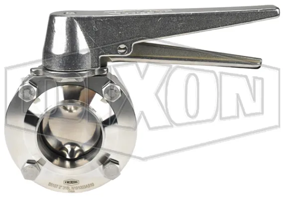 B5107-Series Butterfly Valve with Trigger Handle Weld End