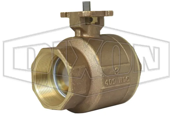2 Piece Industrial Brass Ball Valve
