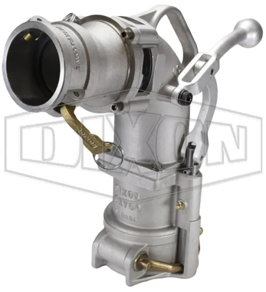 4" Bay-Lite Alum Drop Elbow Assy w/3" Coupler