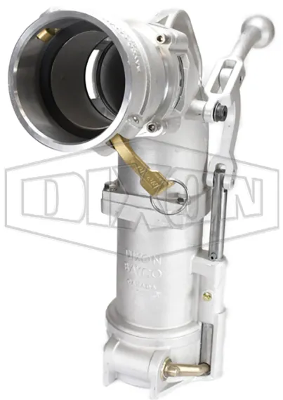 4" Bay-Lite Alum Tall Drop Elbow w/ 4" Coupler