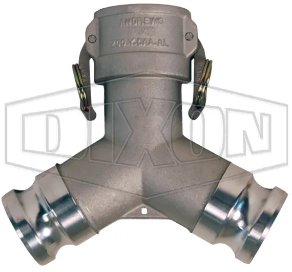 dixon coupler x adapter wye