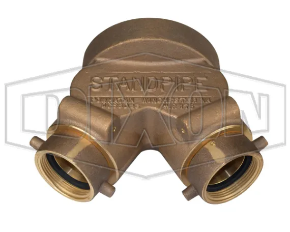 Double Clapper Siamese Connection Back Outlet