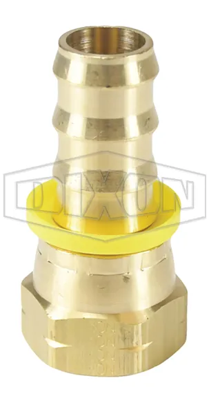 Female 45° SAE Swivel x Push-on Hose Barb