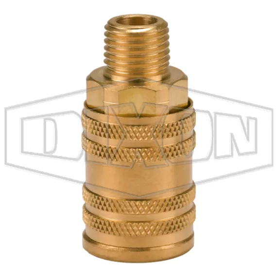 M-Series ARO Pneumatic Manual Male Threaded Coupler
