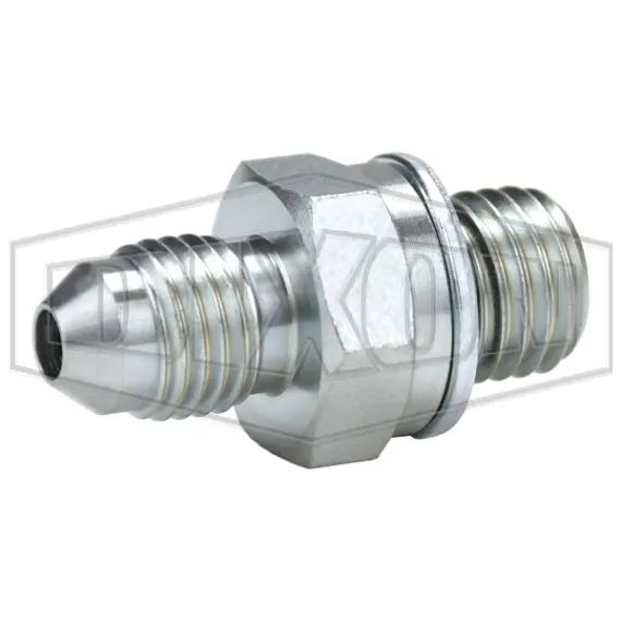 Male JIC 37° Flare x Male Metric Parallel Thread