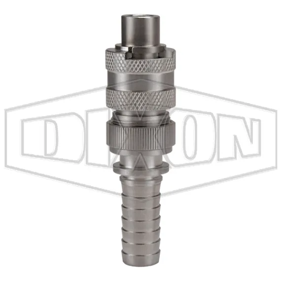 Dix-Lock® N-Series Interchange Male End x Hose Barb Safety-Lock Plug