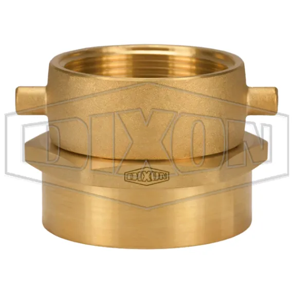 Open Snoot Brass Female Swivel Adapter - Pin Lug