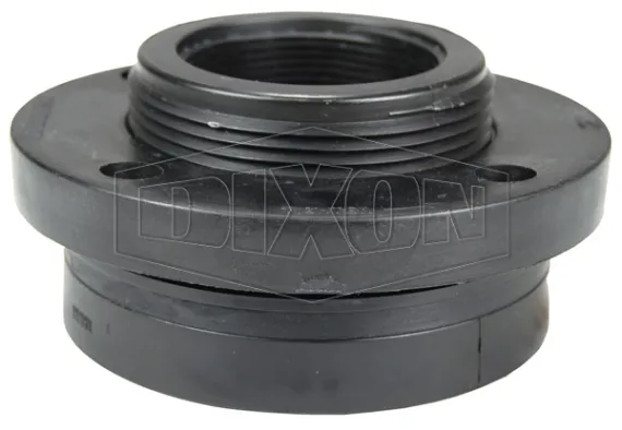 Polypropylene bulkhead fitting