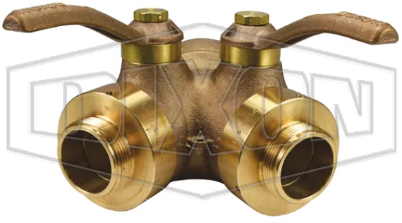 quarter turn ball type wye valve