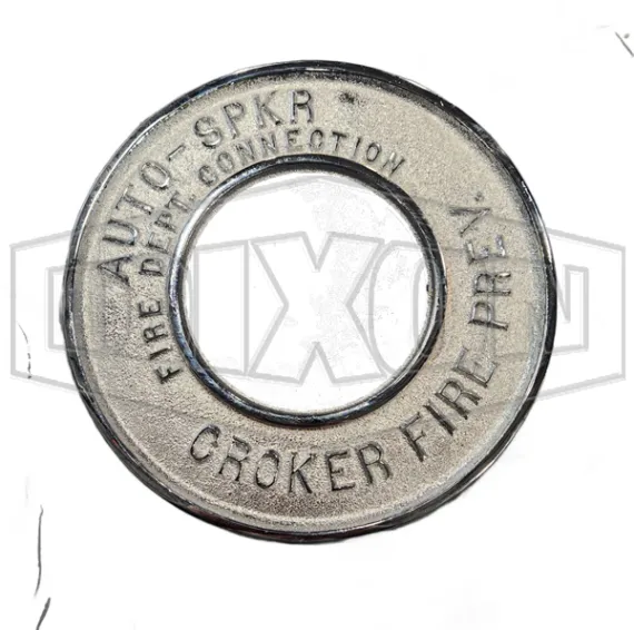 Round ID Plate Chrome