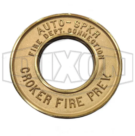 Round ID Plate Brass