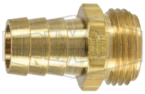 Short Shank GHT Male Coupling with Hex Nut