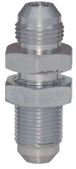 JIC 37° Flare Bulkhead Union with Lock Nut