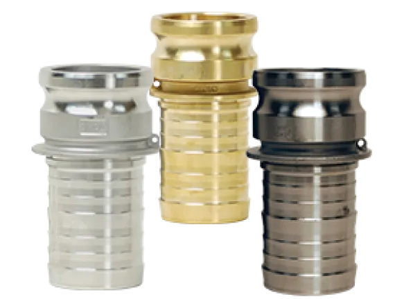 Global Crimp Style Cam & Groove Type E Adapter x Hose Shank