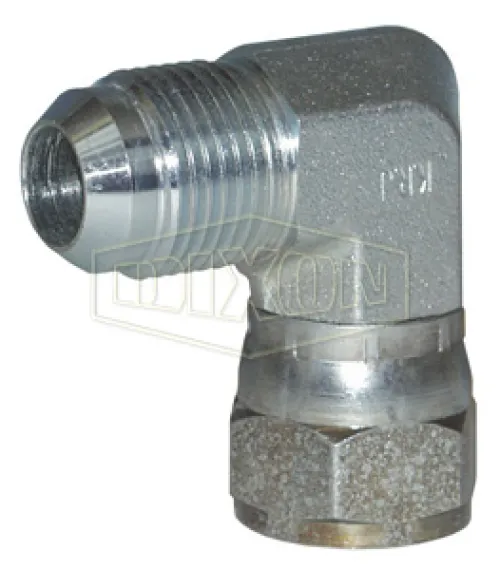 90° Male JIC 37° Flare x Female JIC 37° Flare Swivel Elbow