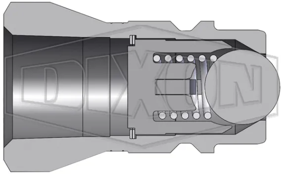 ag series ball valve nipple_ag4f4 cutaway cad model