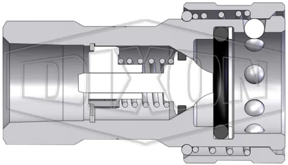 ag series poppet valve coupler_4agf4-pv cutaway cad model