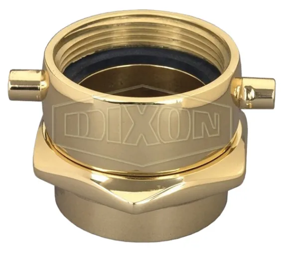 Open Snoot Brass Female Swivel Adapter - Pin Lug