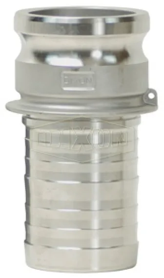 crimp style global stainless adapter x hose shank