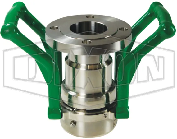 cryogenic coupler with flange