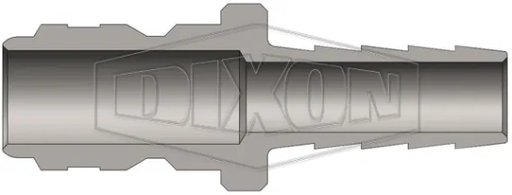 E-Series Straight Through Hose Barb Plug 3d half