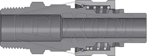 n series bowes interchange nipple male threads n4m6 half