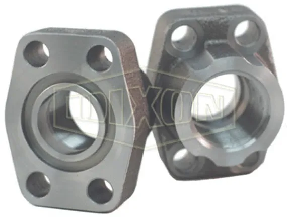 Hydraulic 4-Bolt Flange NPTF Port