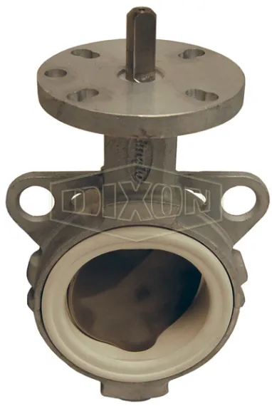 Tank truck fittings butterfly valves two piece aluminum body with stainless steel disc and white Nitrile Rubber n seals 