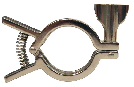 sanitary fittings strainers squeeze clamp for assembly