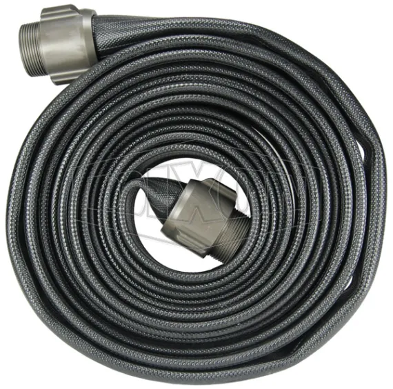 nitrile washdown hose coupled with mnpt x mnpt male expansion ring coulpler