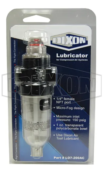 pneumatic fitting display lubricator