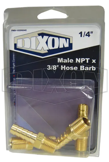 male npt hose barb retail packaged