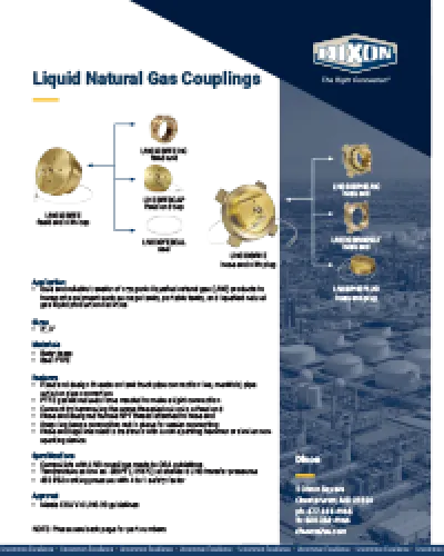 Liquid Natural Gas Couplings