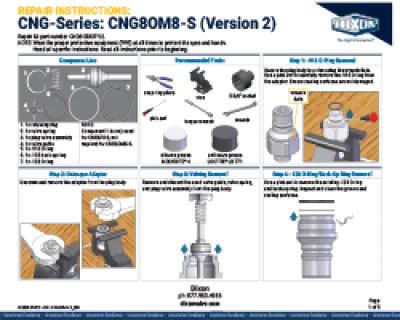 Repair Instructions: CNG-Series CNG8OM8-S (Version 2)